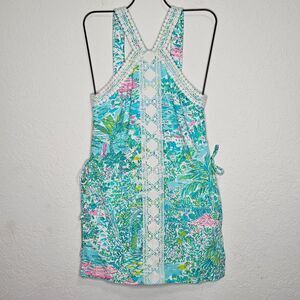 Lilly Pulitzer‎ Skort Ryder Romper Gustavia Green Sunshine City Size 00 NEW